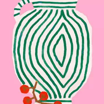 The Poster Club - Matias Larrain Vase and Currants 30*40 The Poster Club - Matias Larrain Vase and Currants 30*40