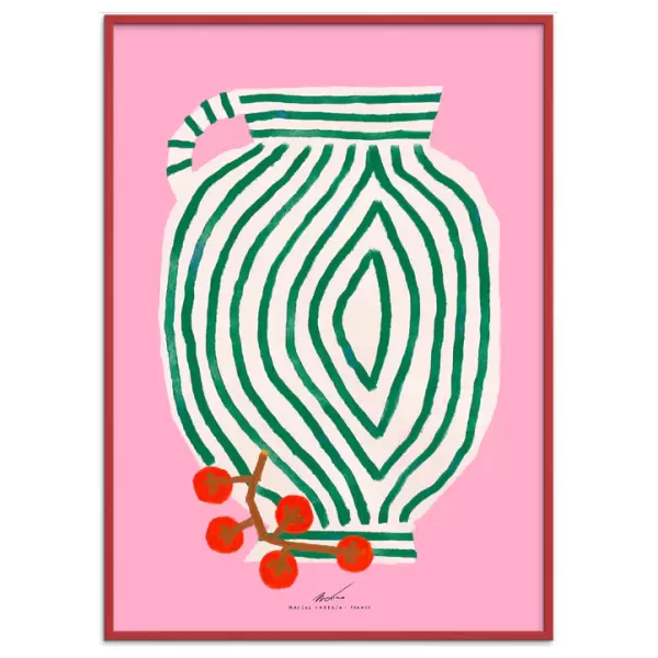 The Poster Club - Matias Larrain Vase and Currants, 30*40 Indrammet