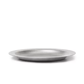 Ferm Living - Tallerken Tumbled, Rustfrit Stål Ø:21 Ferm Living - Tallerken Tumbled, Rustfrit Stål Ø:21