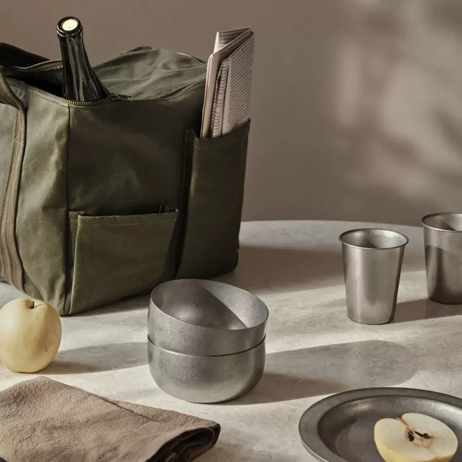 ferm LIVING - Kop Tumbled, Rustfrit Stål Ø:8,5*10