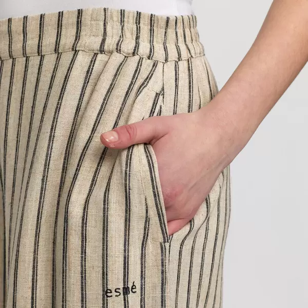 esmé studios - Kasia Pants, Pure Cashmere Pinstripe