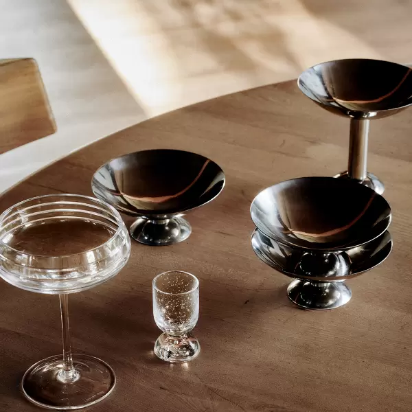 Louise Roe - Metal Champagneskål/lysestage Tall