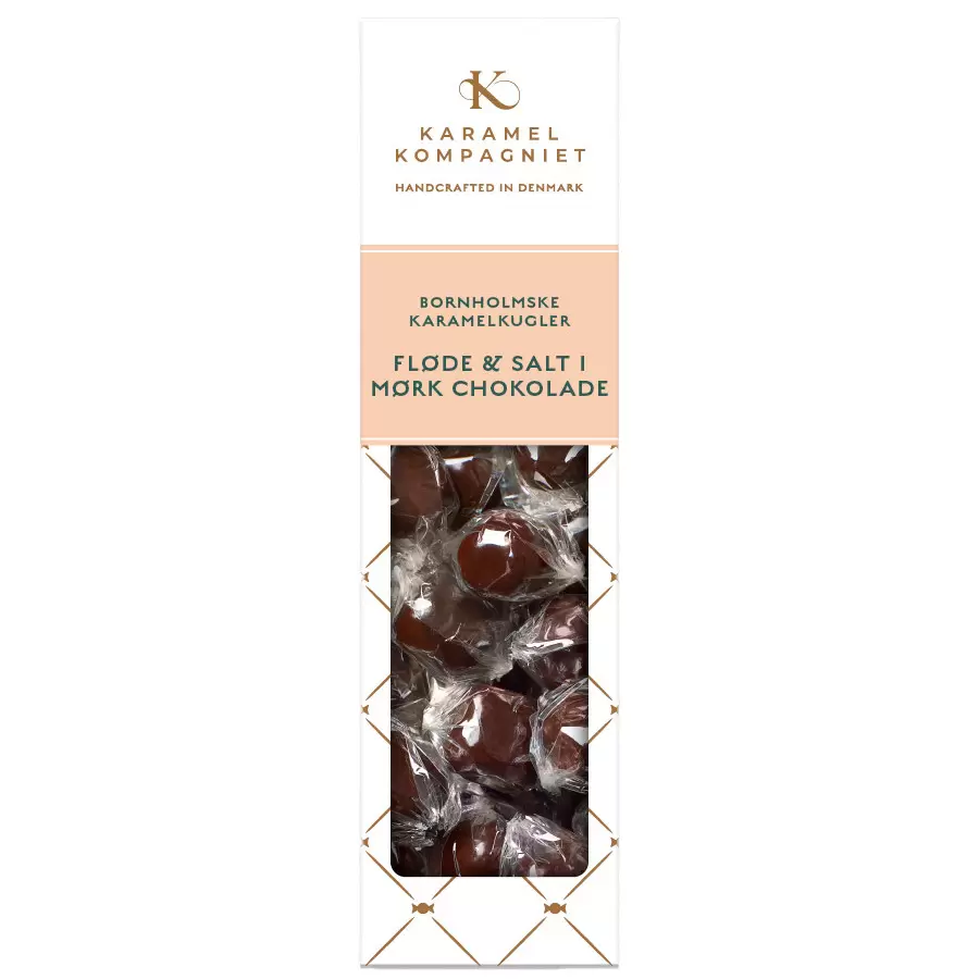 Karamel Kompagniet - Karamelkugler Saltkaramel i mørk chokolade