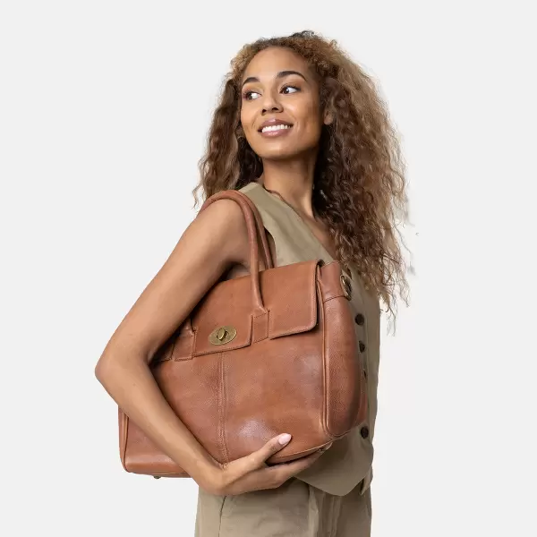 REDESIGNED - Cate Big Crossbody, Burned Tan