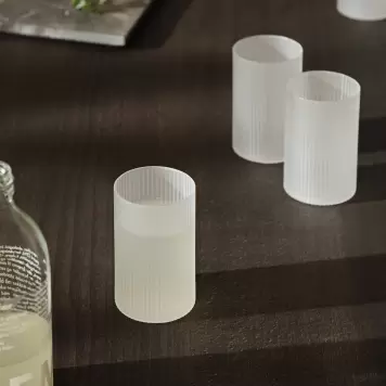 Ferm Living - 4 Ripple Verrines, Frosted Ferm Living - 4 Ripple Verrines, Frosted