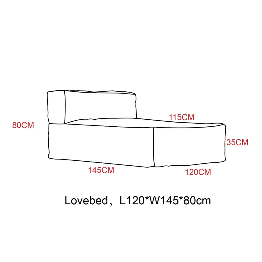 Trois Pommes Home - The Love Bed Loungemøbel