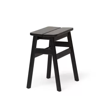 Form & Refine - Angle Standard Taburet 45, Sortbejdset Bøg Form & Refine - Angle Standard Taburet 45, Sortbejdset Bøg