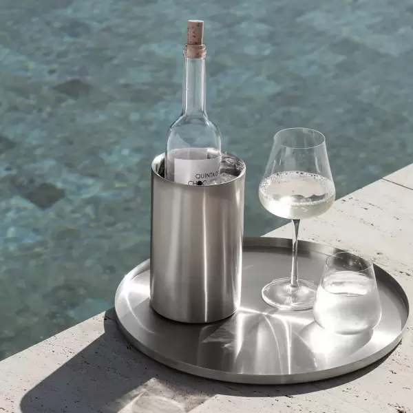 Blomus - Tjenerbakke Peasy Large, Rustfrit Stål 38cm