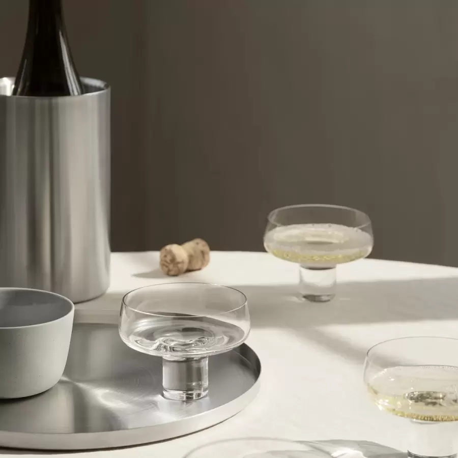 Blomus - Tjenerbakke Peasy Large, Rustfrit Stål 38cm