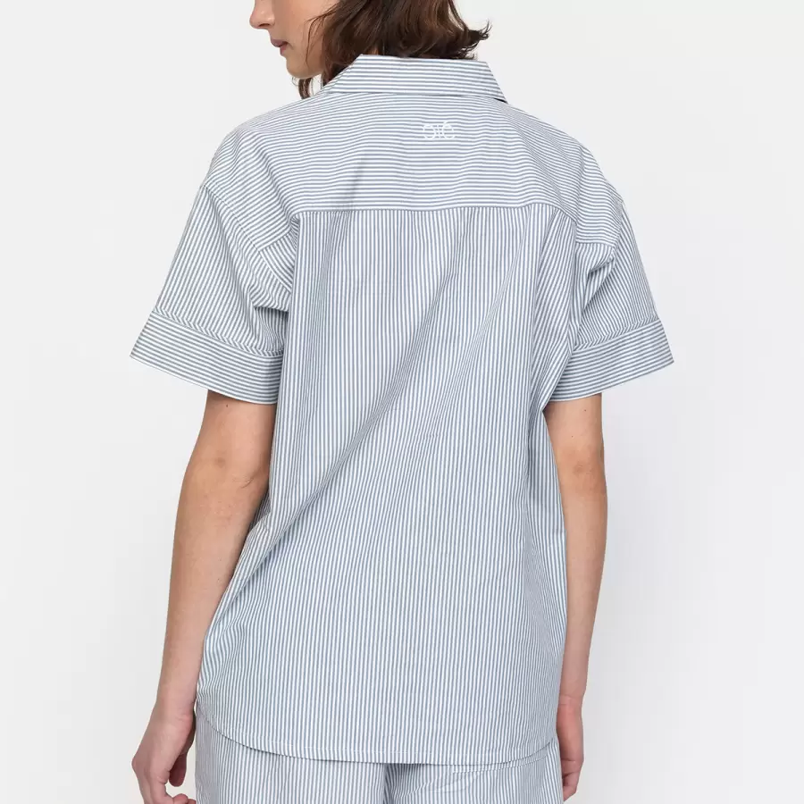 esmé studios - Ruby Resort Shirt, Tradewinds Stripes