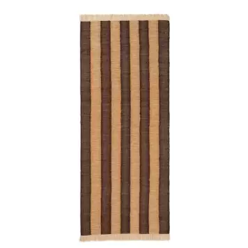 Ferm Living - Løber Ives, Tan/Chocolate 80*140