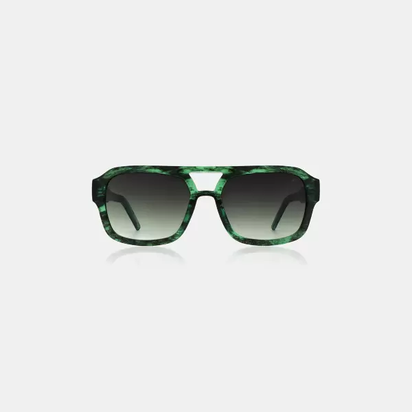 A.Kjærbede - Solbrille Kaya, Grøn marmor/Transparent