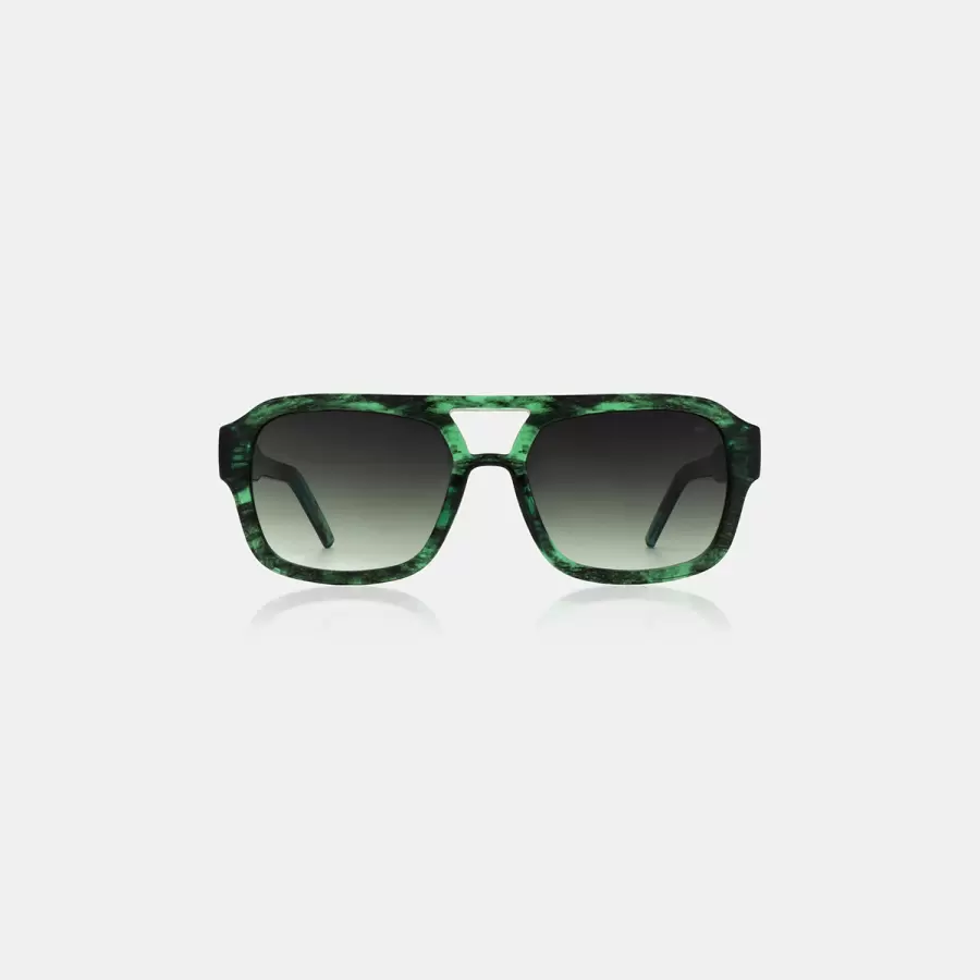A.Kjærbede - Solbrille Kaya, Grøn marmor/Transparent