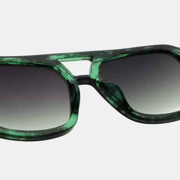 A.Kjærbede - Solbrille Kaya, Grøn marmor/Transparent