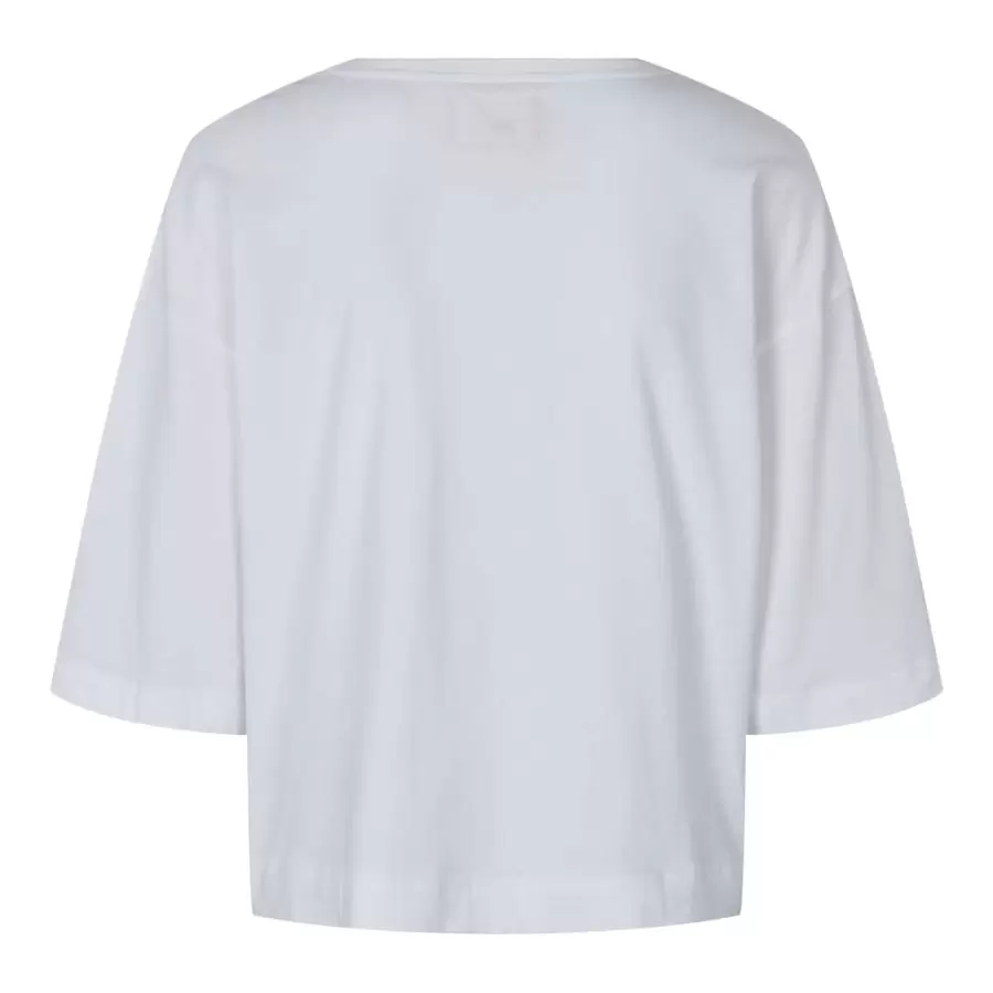 esmé studios - Signe 2/4 Boxy T-shirt Gots, Hvid