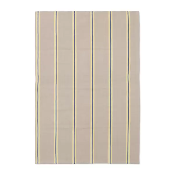 ferm LIVING - Hale viskestykke- Oyster/Lemon/Br Blue