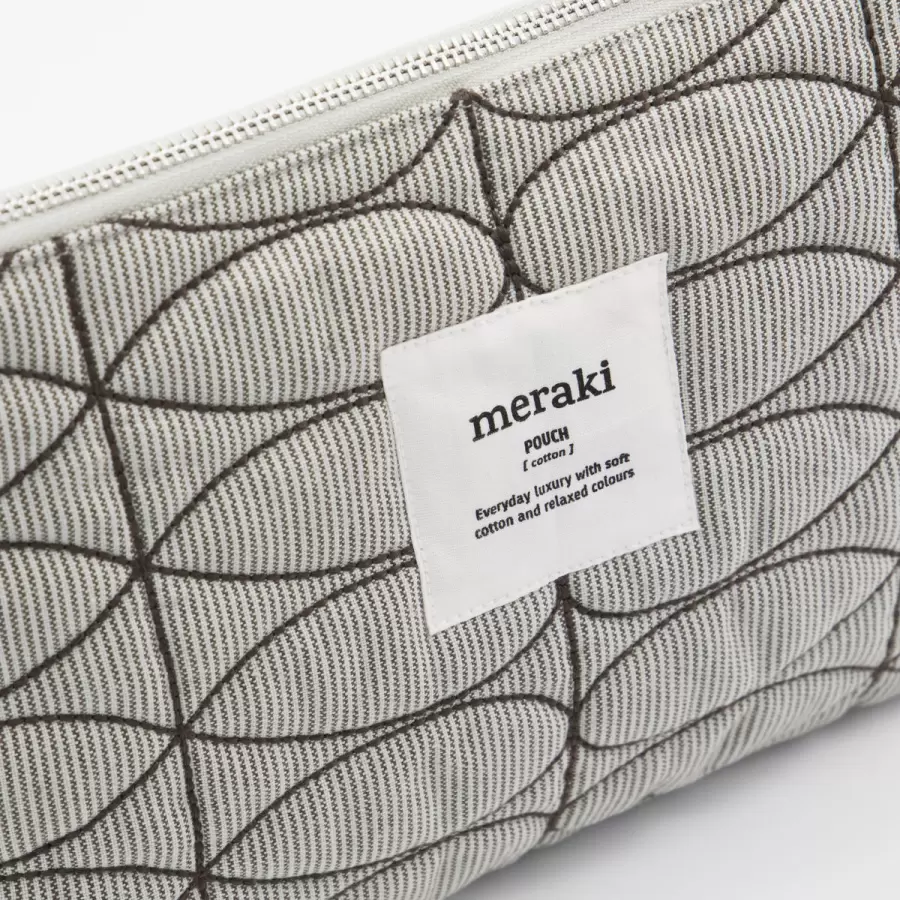 meraki - Makeup pung Mentha, Lysegrå/Army