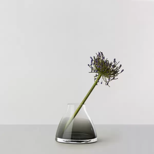 Ro Collection - Flower Vase no.1, Smoked grey