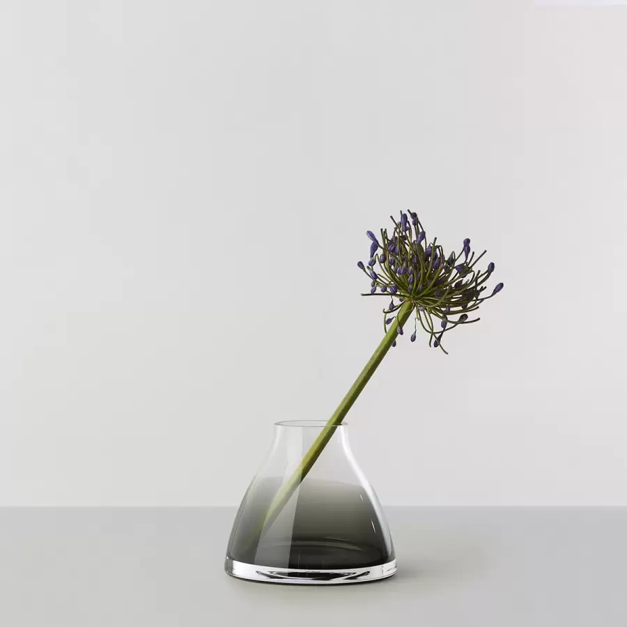 Ro Collection - Flower Vase no.1, Smoked grey