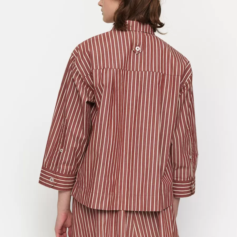 esmé studios - Gry Short Shirt GOTS, Roasted Russet
