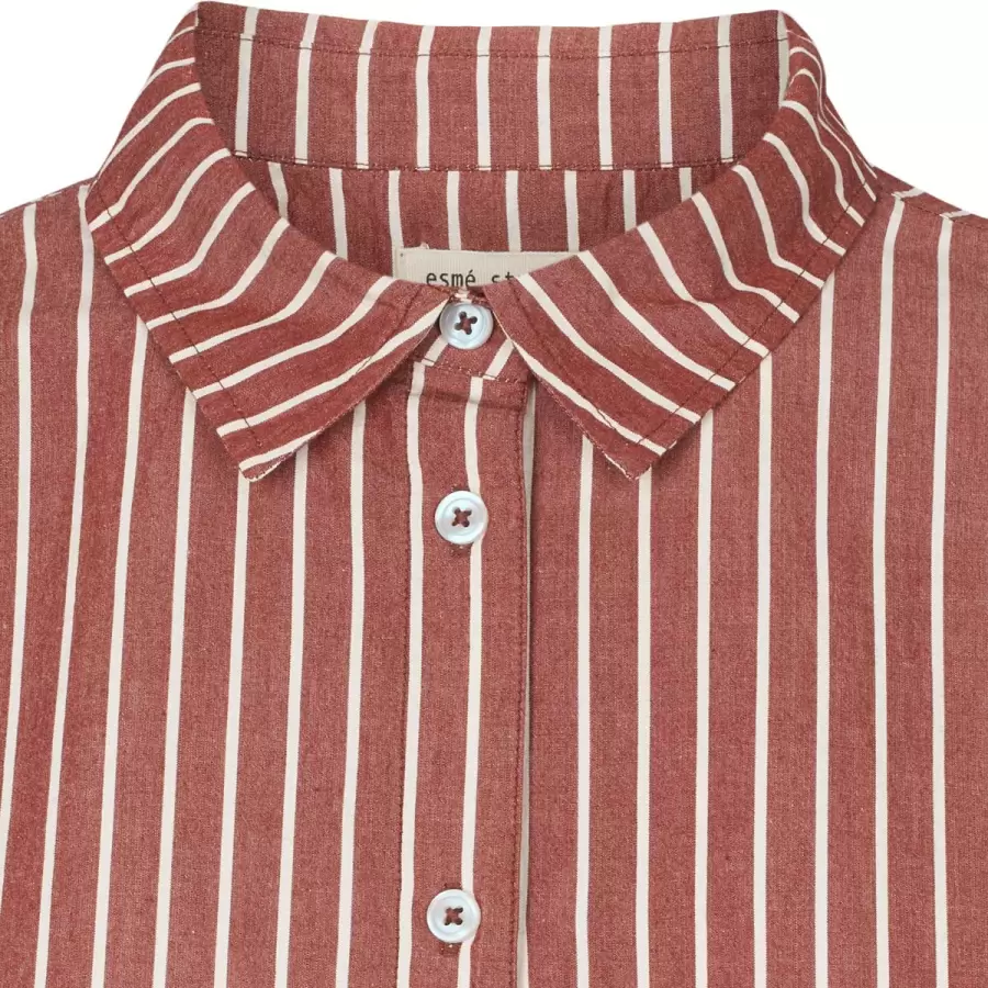 esmé studios - Gry Short Shirt GOTS, Roasted Russet