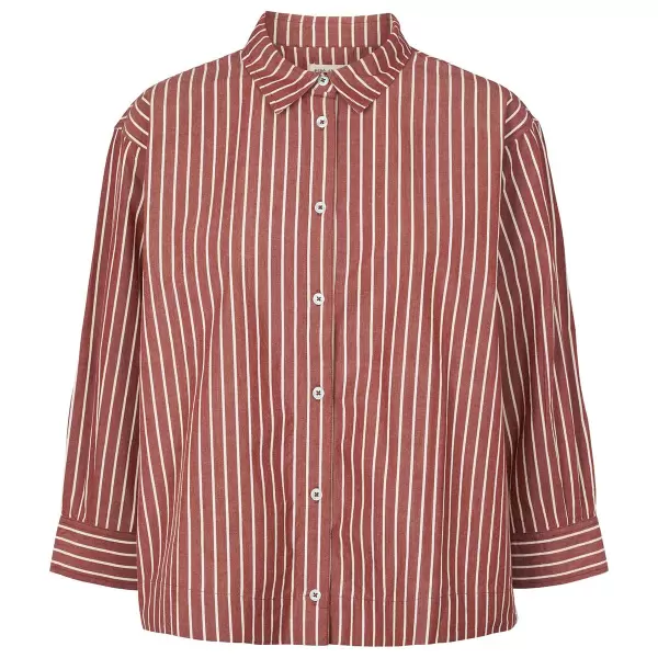 esmé studios - Gry Short Shirt GOTS, Roasted Russet