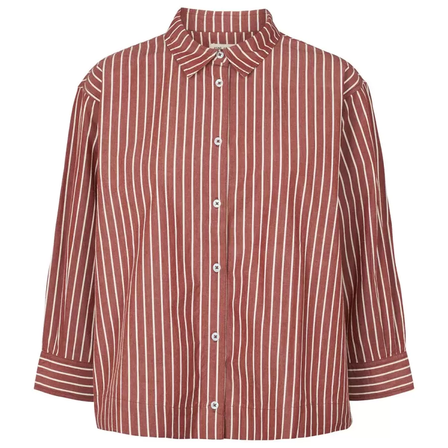 esmé studios - Gry Short Shirt GOTS, Roasted Russet