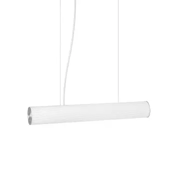 Ferm Living - Pendel Vuelta, Hvid/Stål L:60 Ferm Living - Pendel Vuelta, Hvid/Stål L:60