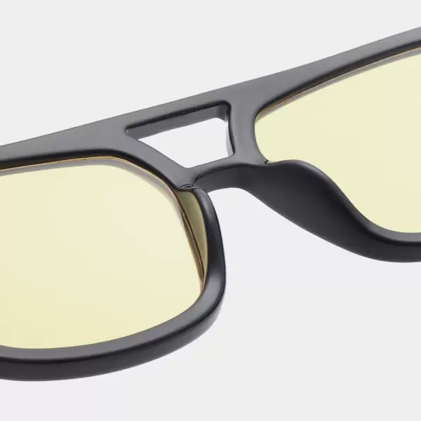 A.Kjærbede - Solbrille Kaya, Black-Yellow lenses