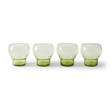 HK living - 4 glas 70'er, Mint Green