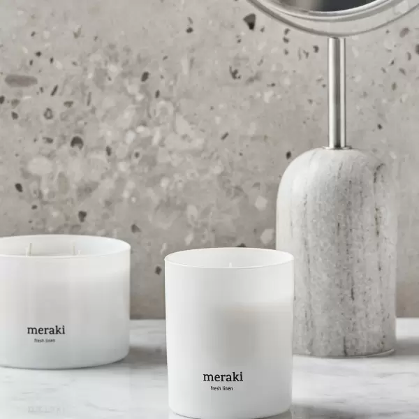 meraki - Duftlys, Fresh Linen Ø:8*9,5