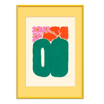 The Poster Club - Indrammet - I Picked this for You med Gult passepartout/Gul ramme 30*40 