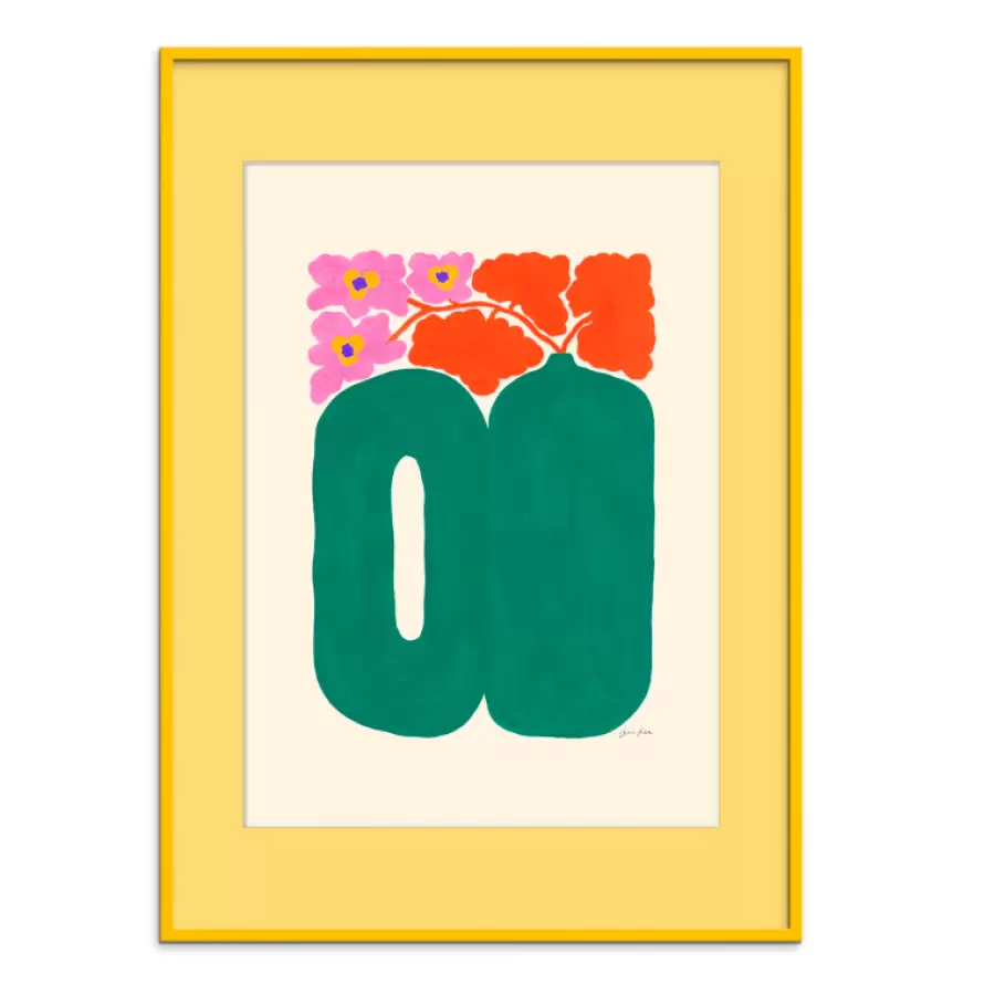 The Poster Club - Indrammet - I Picked this for You med Gult passepartout/Gul ramme 30*40 