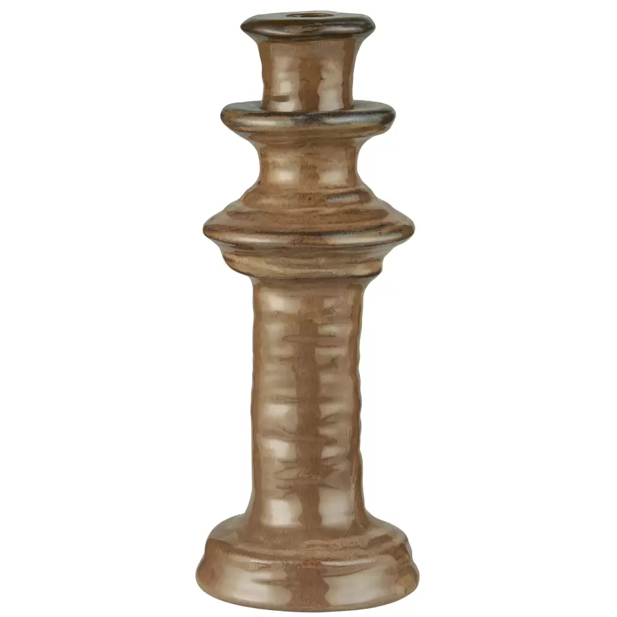 Ib Laursen - Lysestage Milan, Brun Ø:10*26 Ib Laursen - Lysestage Milan, Brun Ø:10*26