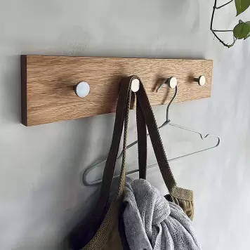 MOUD - Knagerække Oak Stål, L:50