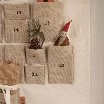 Ferm Living - Julekalender Pine Mini, Natur