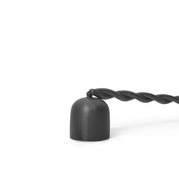 Ferm Living - Lyseslukker Twist, Sort messing