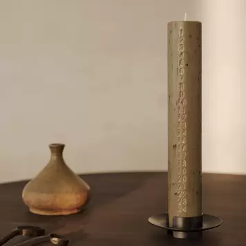 Ferm Living - Kalenderlys Mura, Ash Brown Ferm Living - Kalenderlys Mura, Ash Brown