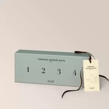 Ferm Living - 4 Adventsgaver Keramik, Mixed