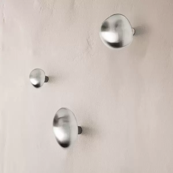 ferm LIVING - Mushroom Hook, Børstet rustfrit stål knage