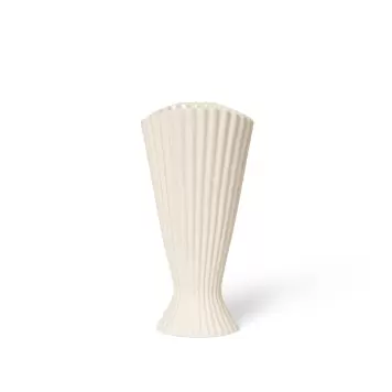 Ferm Living - Fountain Vase, Offwhite H:23