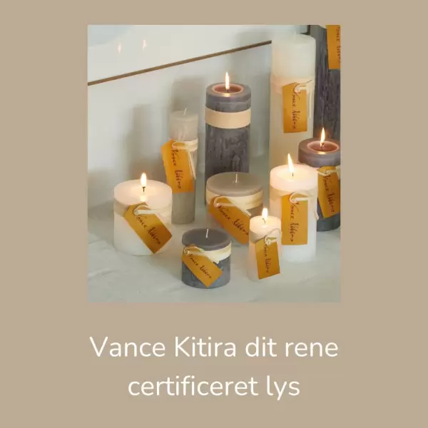 Lübech Living - Timber Bloklys, Charcoal Ø:8*15 Lübech Living - Timber Bloklys, Charcoal Ø:8*15