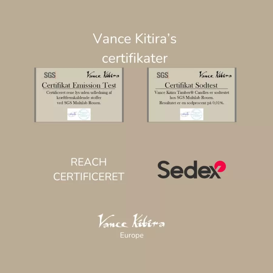 Lübech Living - Timber Bloklys, Charcoal Ø:8*23