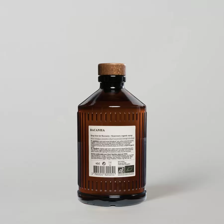 Bacanha - Organic Brut Syrup, Rosemary 400 ml.