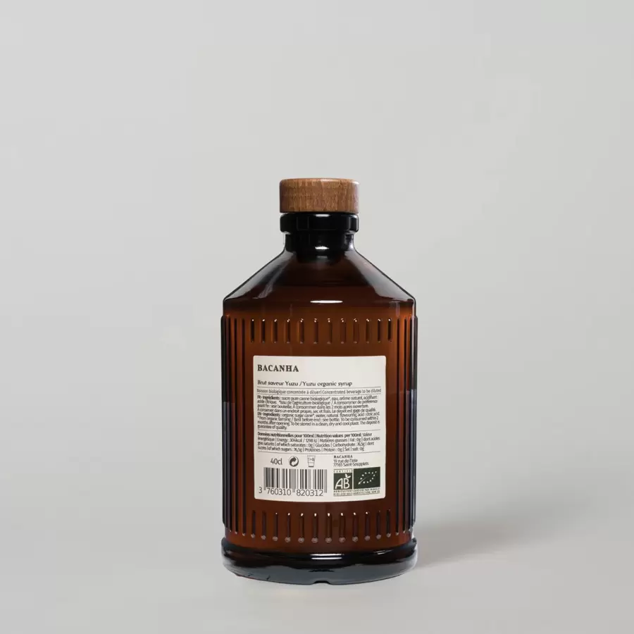 Bacanha - Organic Brut Syrup, Yuzu 400 ml.