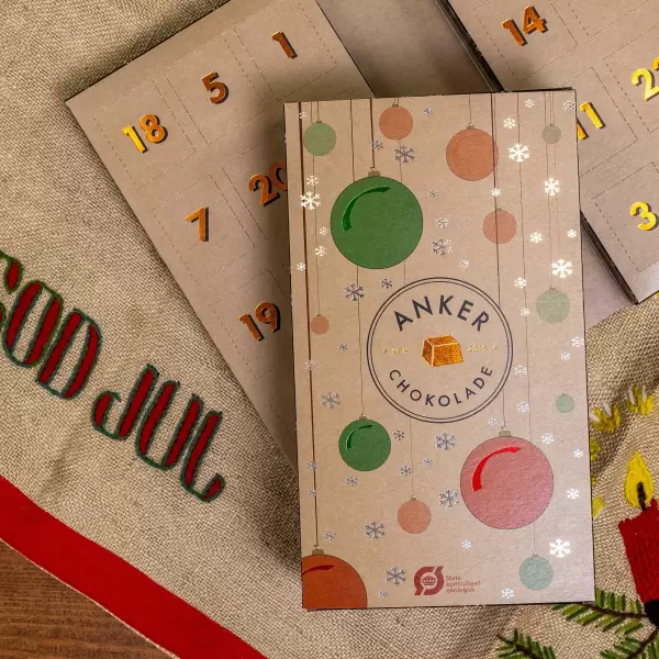 Anker chokolade - Julekalender 2024 Øko Håndlavet Chokolade