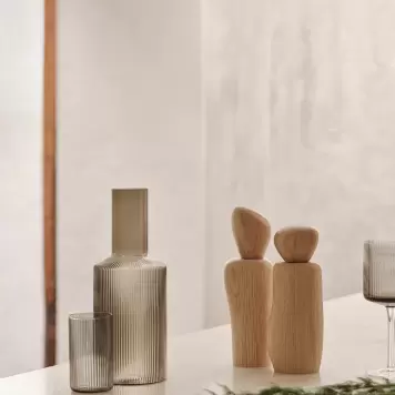 Ferm Living - Pebble Salt- eller peberkværn, Eg