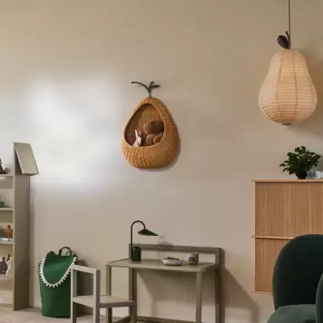 Ferm Living - Lampeskærm Pære, Natur