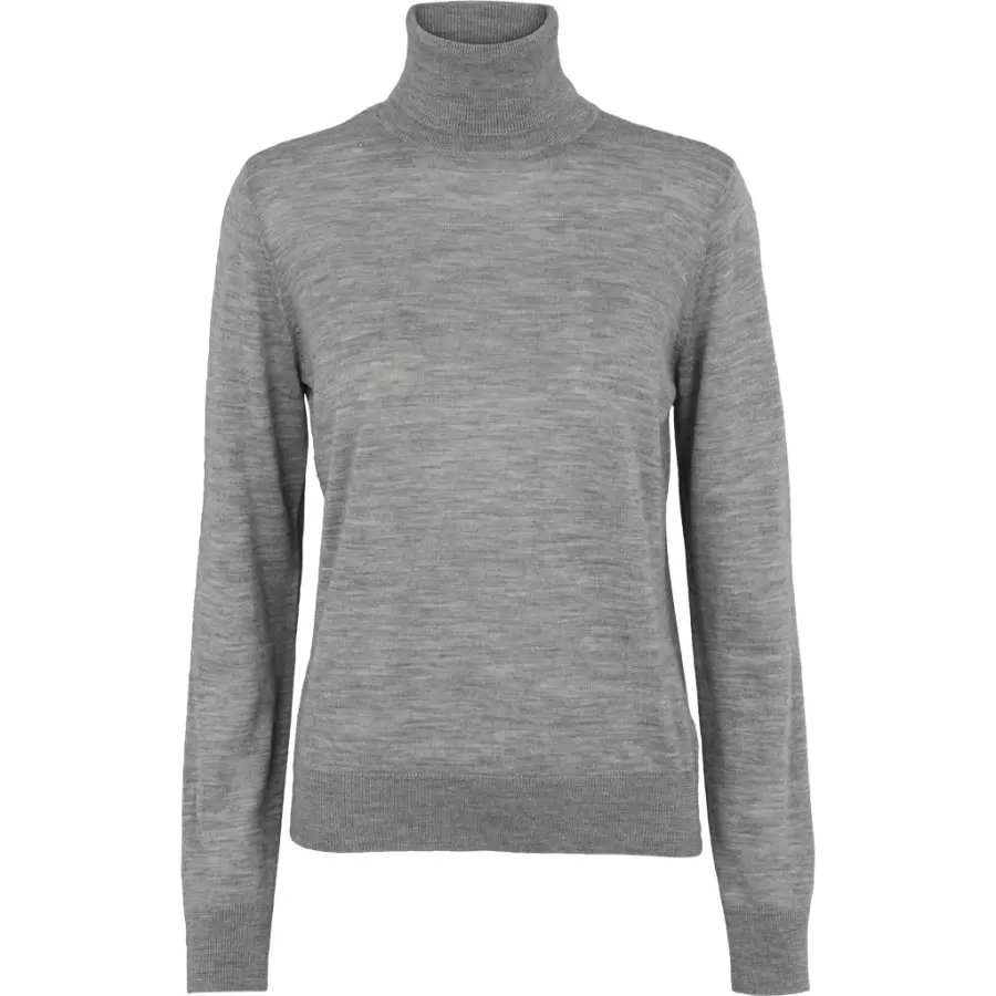 Basic Apparel - Vera Roll Neck, merino uld - vælg farve