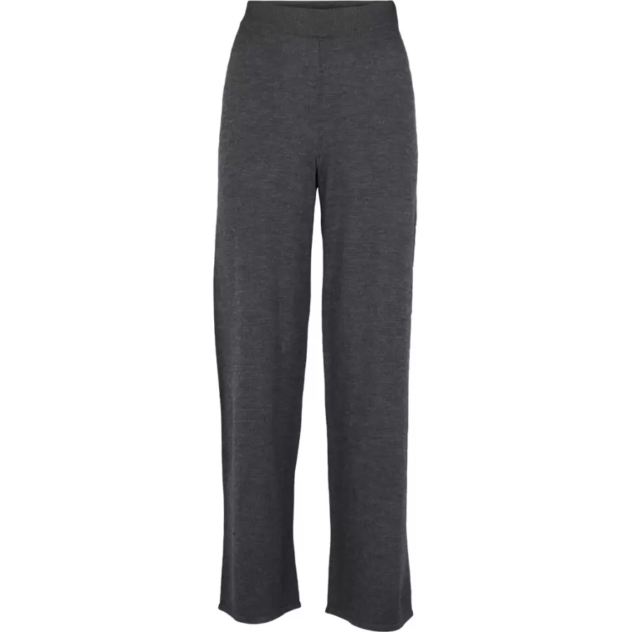 Basic Apparel - Vera Wide Pant, merinould  - vælg farve